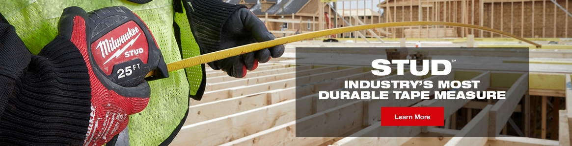 STUD - Industry's Most Durable Tape Measure.
